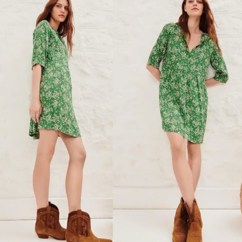 Ba&Sh Dress! Floral Print Mini Dress -Size 1